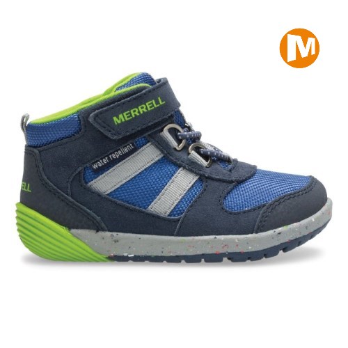 Merrell Bare Steps Ridge Jr Hiker Sneaker Kinder Navy [DE-PVRWX]